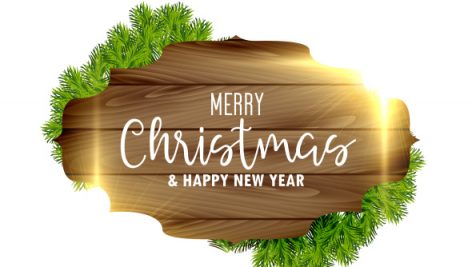 Freepik Christmas Festival Background With Wooden Frame And Light Effect