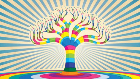 Freepik Colorful Tree Background