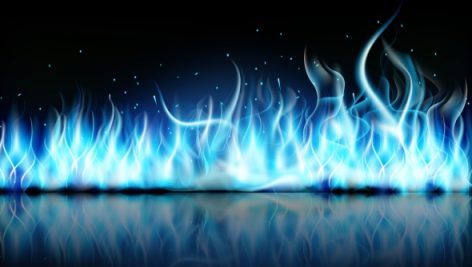 Freepik Fire Flame Blue On Black Background