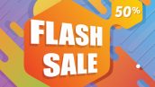 Freepik Flash Sale Background In Flat Style