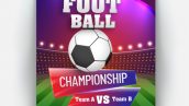Freepik Football Championship Flyer Or Banner Design