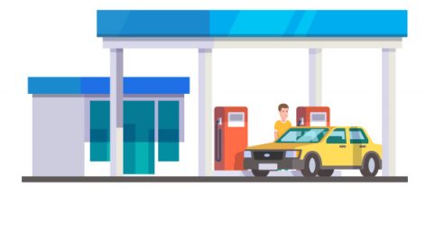 Freepik Gas Station With Man Fuelling Car