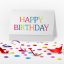 Freepik Happy Birthday Greetings Card With Note Paper