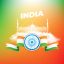 Freepik India Independence Day In Colors Background