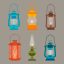 Freepik Set Of Lanterns