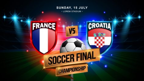 Freepik Soccer Final Match Between France And Croatia
