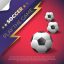 Freepik Soccer Poster On Red Background With Ball