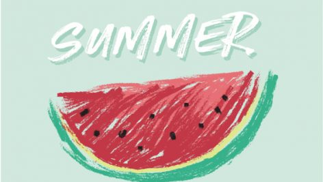 Freepik Summer Slogan With Color Pencil Style Illustration
