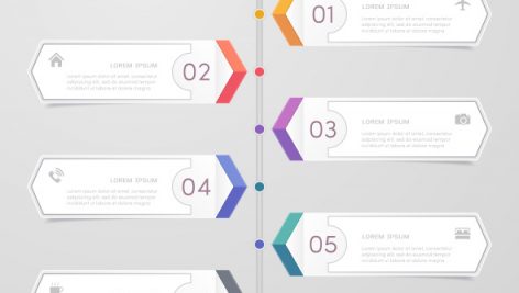 Freepik Timeline Infographics Design Template With Icons