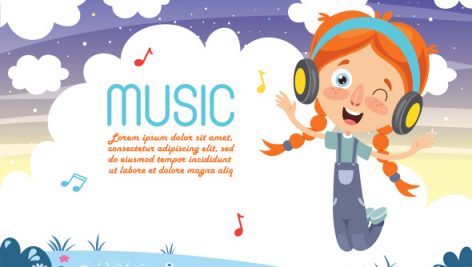 Freepik Vector Illustration Of Kid Listening Music