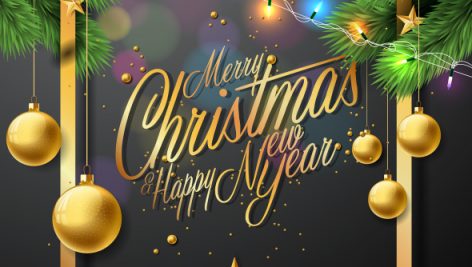 Freepik Vector Merry Christmas Illustration On Black Background