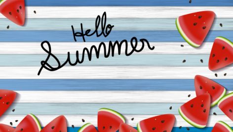 Freepik Watermelon On Wood Background Summer Banner