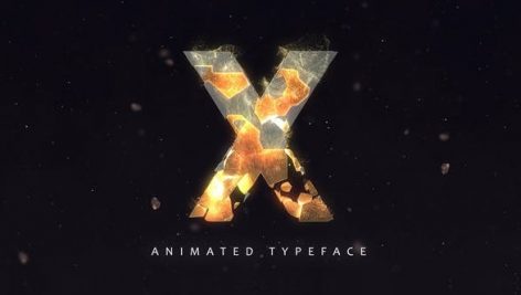 Preview Fracture Titles Animated Typeface 24493889