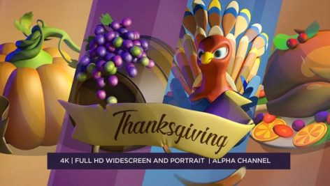 Preview Happy Thanksgiving 3D 22873908