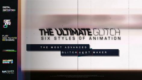 Preview 70 Glitch Title Animation Presets Pack Glitch Text Maker 23110607