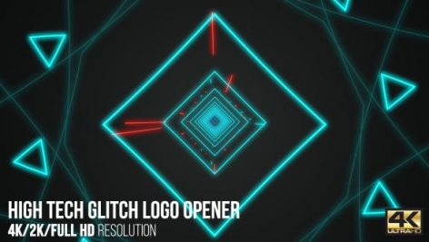 Preview High Tech Glitch Logo Opener 15965331