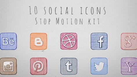 Preview Social Icons Stop Motion Kit 8870694