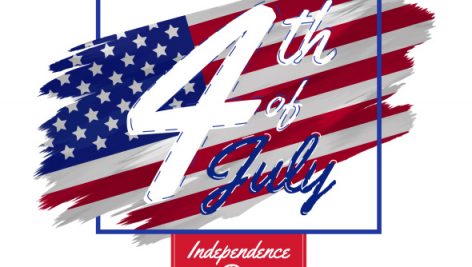 Freepik American Independence Day With Flag And Date