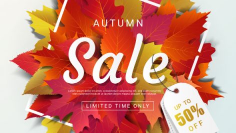 Freepik Autumn Sale Background Layout Template