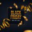 Freepik Black Friday Posters With Tape Boxes And Gold Colored