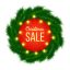 Freepik Christmas Sale Advertising Banner Decorated With Fir Branches And Light Garlands On White Background