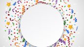 Freepik Colorful Confetti On White Background With Blank Sign