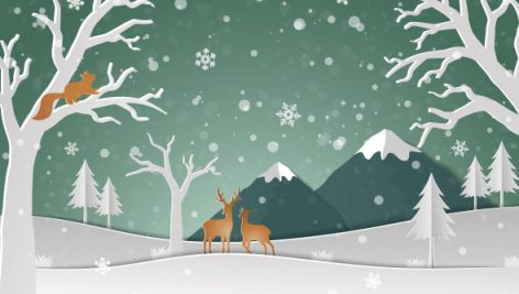 Freepik Deer Family With Winter Snow In The Forest