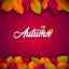 Freepik Falling Leaves And Lettering On Red Background