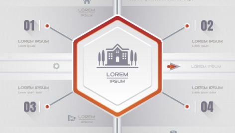 Freepik Infographics Hexagon Design Template With Icons