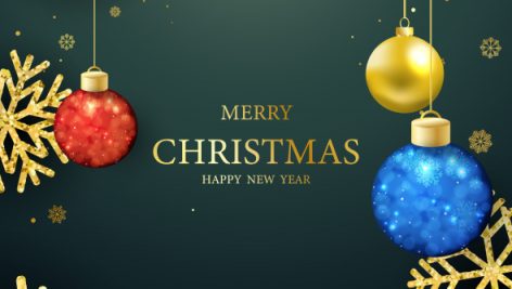 Freepik Merry Christmas Banner Text And New Year Xmas Background
