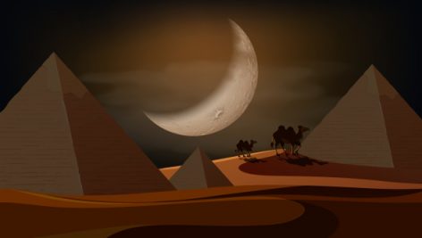 Freepik Pyramid Desert Scene At Night