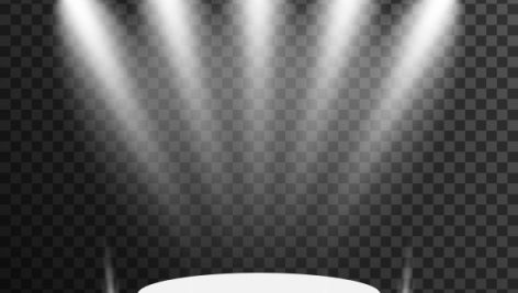 Freepik Spot Light Illumination With Round Podium Vector Transparent 3