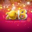 Freepik Vector Happy New Year 2018 Illustration On Shiny Red Background With 3D Number
