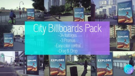 Preview Billboards City Mockup Pack 23726584