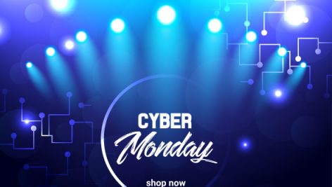 Freepik Abstract Bright Electrical Illustration For Cyber Monday