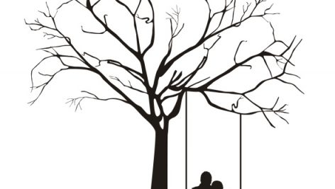 Freepik Black Couple Under Tree Over Swing Vector Illustration