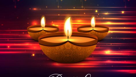 Freepik Happy Diwali Diya Oil Lamp Festival Shiny Background
