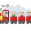 Freepik Happy Little Kids On Colorful Train