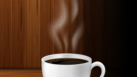 Freepik Illustration Of Cup Of Coffee On Wooden Table White Paper