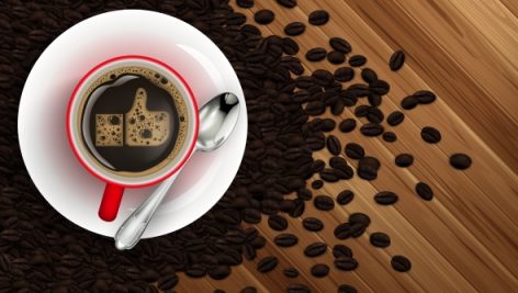 Freepik Illustration Of Cup Of Coffee With Coffee Beans