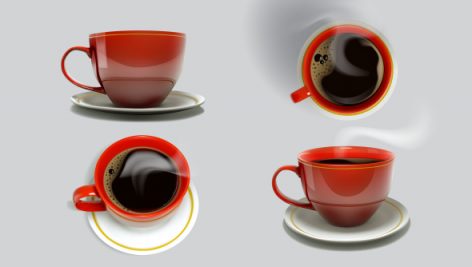 Freepik Red Cup Of Coffee With Steam