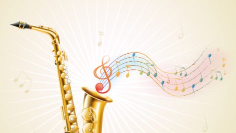 Freepik Saxophone With Musical Notes