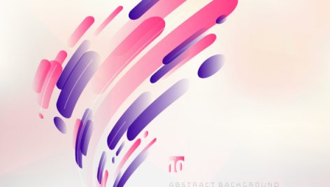 Freepik Technology Pink And Purple Geometric Rounded Lines Pattern