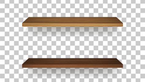 Freepik Wooden Shelf On Transparent Background