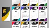 Freepik Year 2019 Calendar Beautiful Design 2