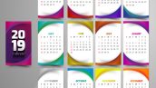 Freepik Year 2019 Calendar Beautiful Design 4