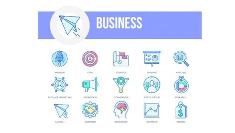 Preview Business Filled Outline Animated Icons 26929919
