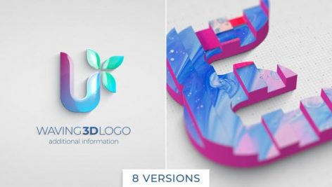 Preview Waving 3D Logo Reveal 26049113