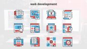 Preview Web Development Thin Line Icons 23455772