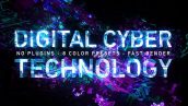 Preview Digital Cyber Technology Logo Reveal 8 Color Presets 26624926